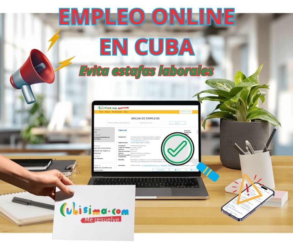 ¿Buscas empleo online en Cuba? Cómo evitar estafas laborales